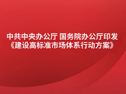 中办国办印发《建设高标准市场体系行动方案》 涉及药品专利保护、医药招采等内容